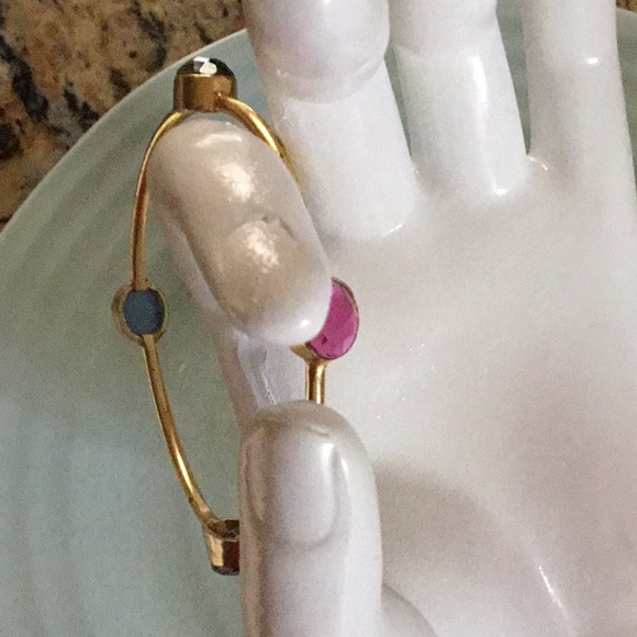 Semi Precious Stone Bangle bracelet - Picture 1 of 3